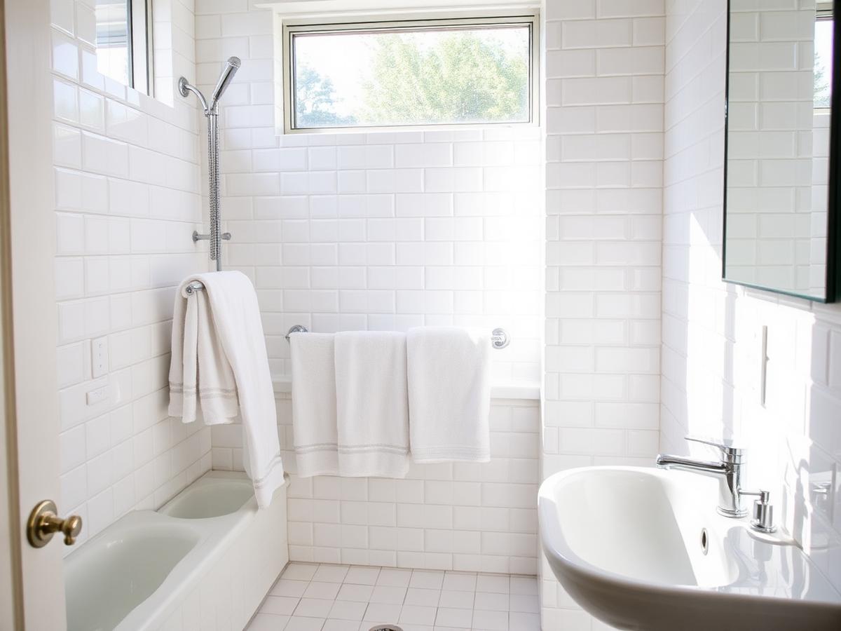 Cleaned bathroom detail