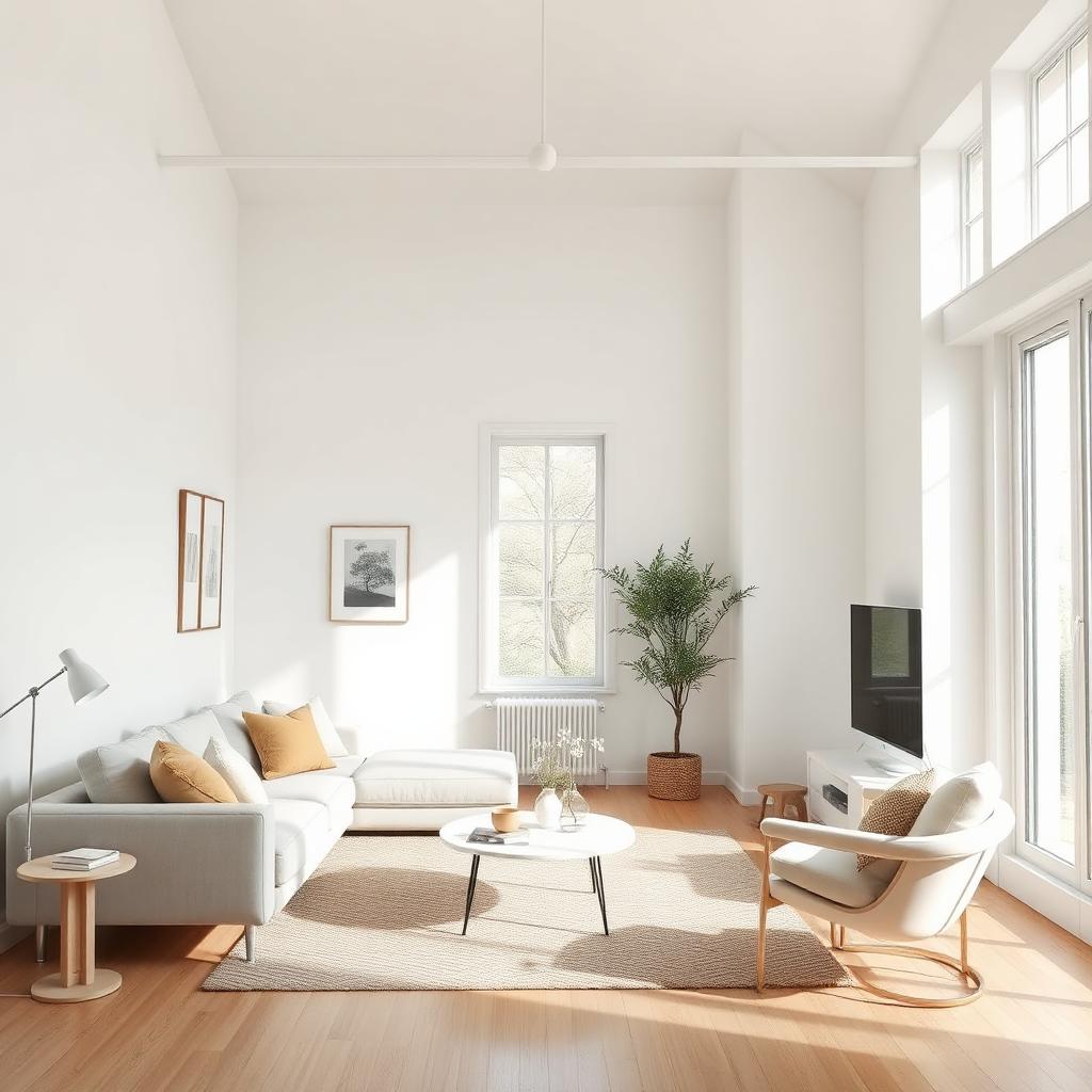 Bright modern living room